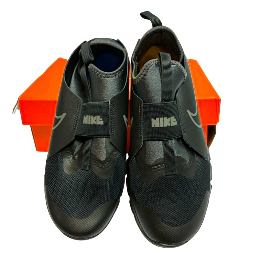 Nike Flex Runner 2 GS Running Shoes Kids 7Y Black Anthracite Slip On